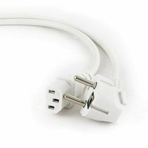 Gembird Power cord (C13), VDE approved, 1.8m, White