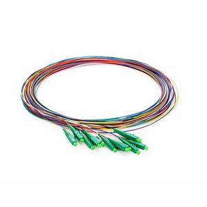 NFO Fiber optic pigtail LC APC, SM, G.657A1, 900um, 2m, LSZH, 12 pack