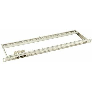 NaviaTec 0.5U Blank Patch Panel 24 Ports, 19", steel, for slim keystone