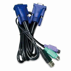 Planet 3M USB KVM Cable with built-in PS2 to USB Converter