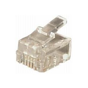 Transmedia RJ11 Plug Western 6 4-plug round